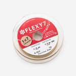 Японский ювелирный тросик FLEXY 7 диаметр 0,3мм, цвет "Сатиновое золото"