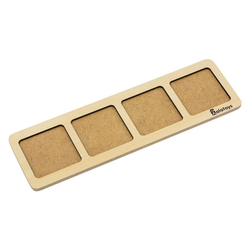 Пазл "Дроби-квадраты", развивающая игрушка для детей, обучающая игра из дерева