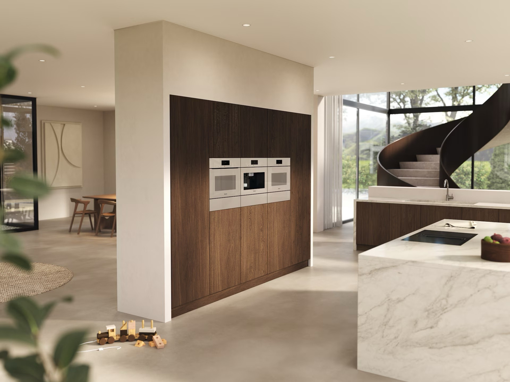 Духовой шкаф с СВЧ Miele H7840BMX PearlBeige