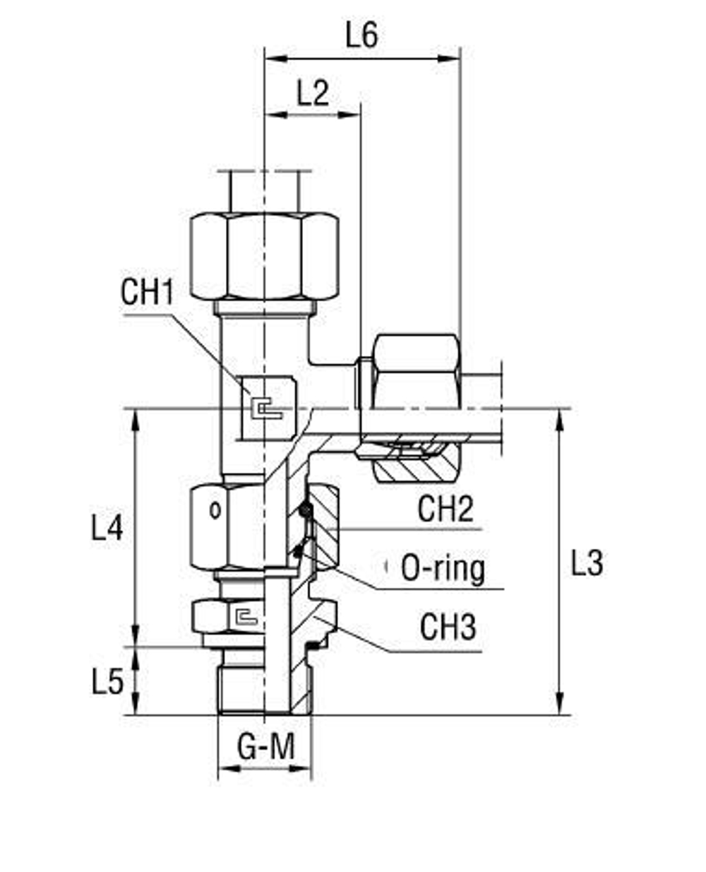 Штуцер FNLE DL35 BSP1.1/4" (в сборе)