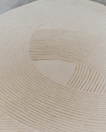 Белый шерстяной ковер Domm 160 x 230 см