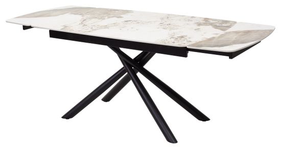 Стол RIVOLI 140 GLOSS LUXURY PANDORA SOLID CERAMIC / BLACK