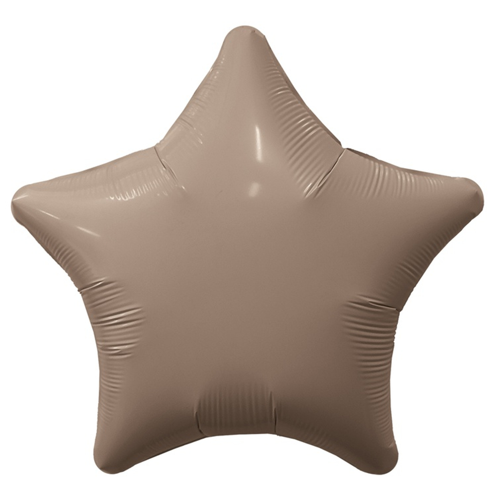 Шар фольгированный Звезда 76 см (Бежевый)