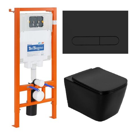 КОМПЛЕКТ ИНСТАЛЛЯЦИИ BELBAGNO BB002-80 С УНИТАЗОМ ARDENTE-C И КЛАВИШЕЙ СМЫВА