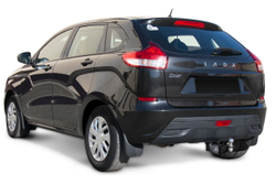 Фаркоп под квадрат c электрикой Smart для Lada Xray Cross (Лада Х-рей Кросс) 2018-н.в., шар E, 800/75 кг, F.6017.008