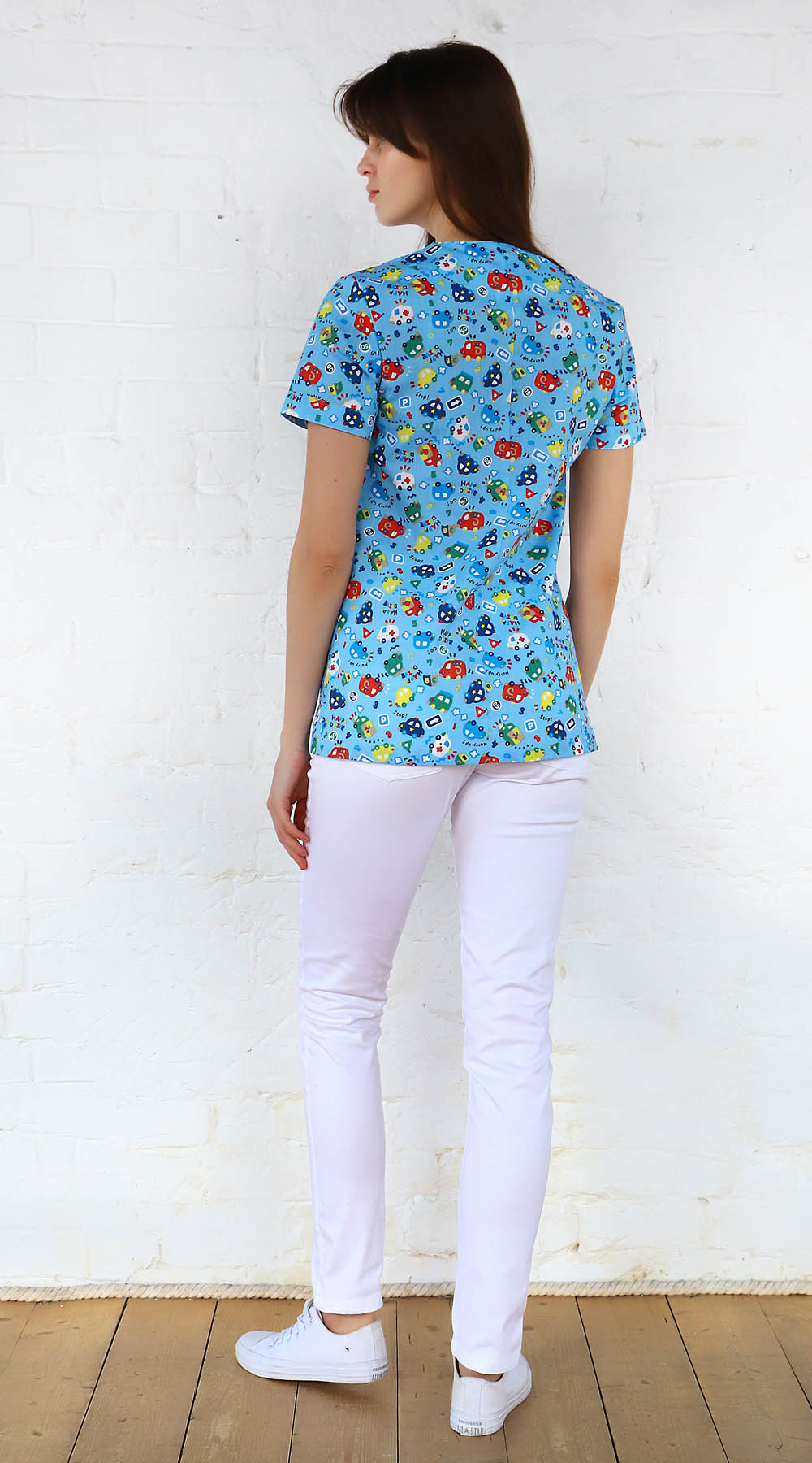 Блуза медицинская Альфа принт №2694