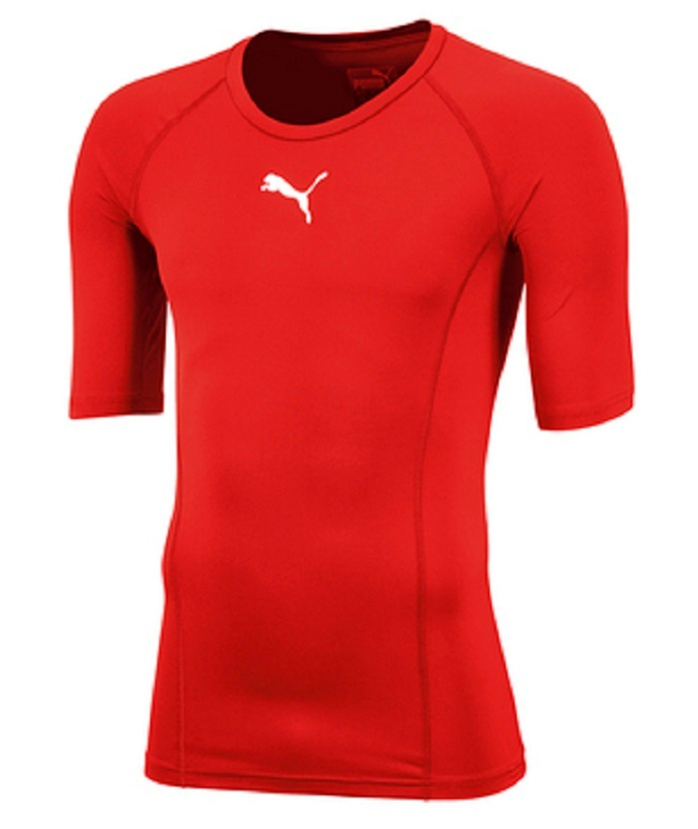 Компрессионка  Puma Liga Baselayer Tee SS - красный
