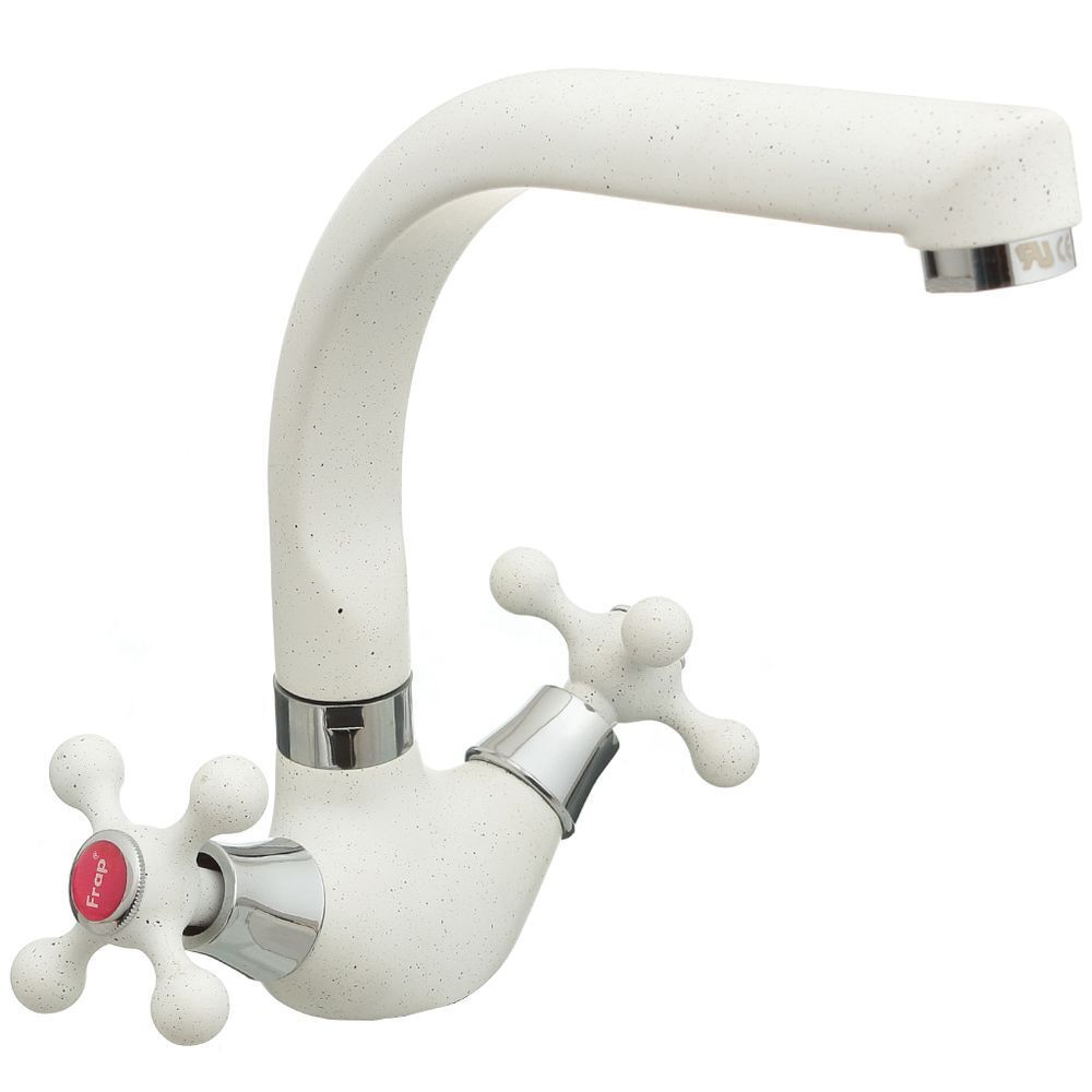 Смеситель для кухни, Frap, с кран-буксой, бел, F5408-8
