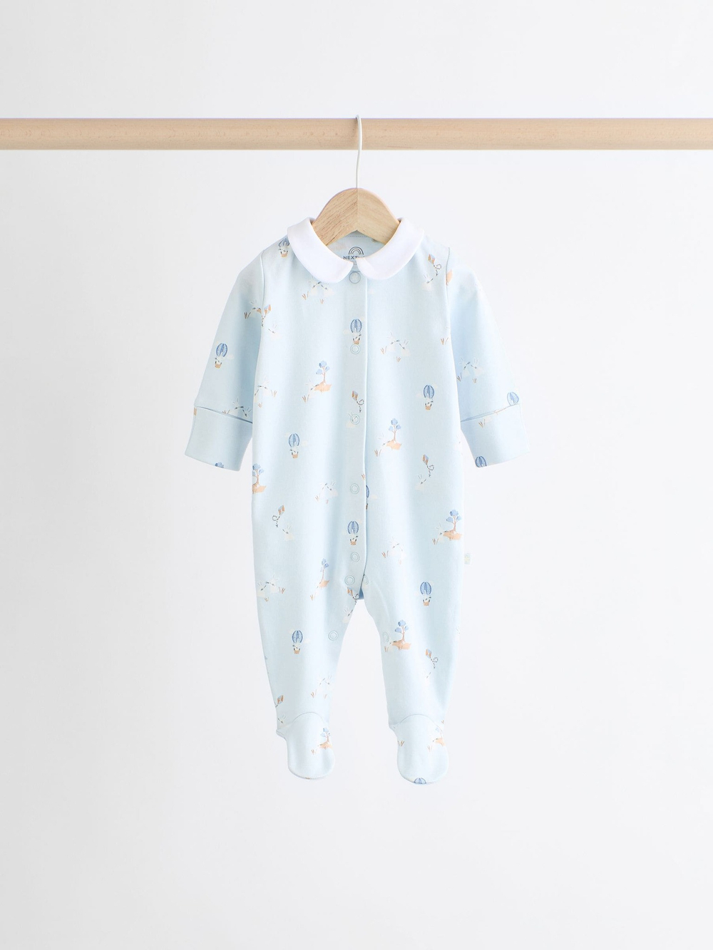 Комбинезон / Cлип для малышей Next K79-503, 3 шт., Голубой, Белый