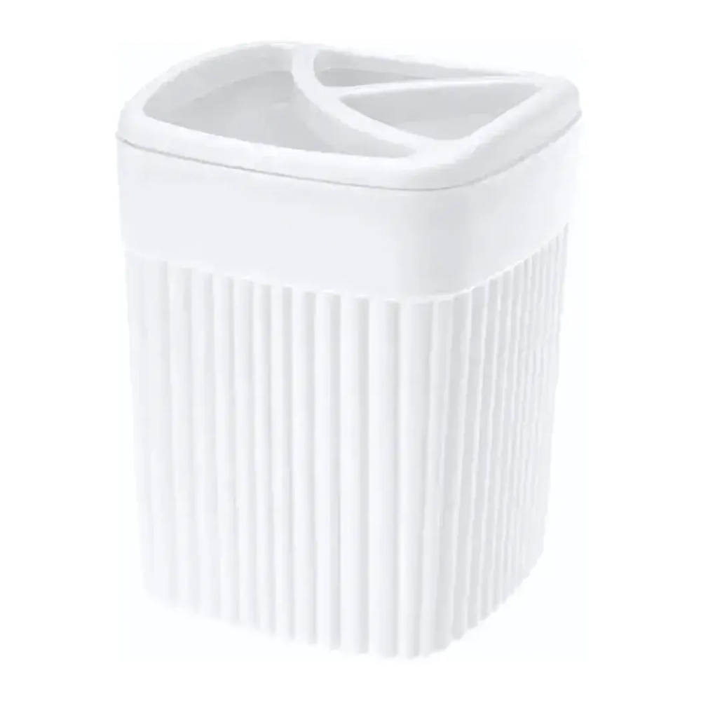 СТАКАН ДЛЯ ЗУБНЫХ ЩЕТОК VELVET 90х119ММ, 0,65Л (Белый)