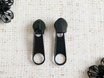 Бегунок спираль для водоот. молний, Т8, чёрный