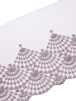 05-148 Вышивка на неэл. сетке 19 см, кофе