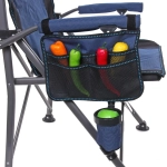 Кресло складное с подлокотниками до 120кг 64*53*90 см синее