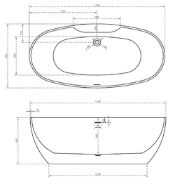 Акриловая ванна ABBER AB9323