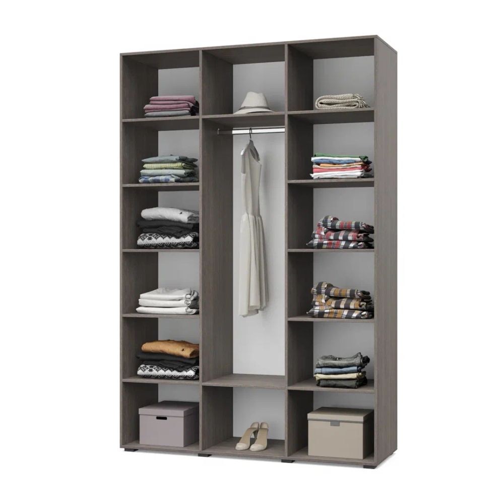 Шкаф трехстворчатый Стоун С35 (1 штанга) ЛДСП, МОДЕРИУМ, г. Ижевск