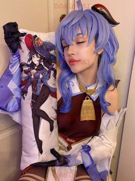 Мини дакимакура Мона из Геншин Импакт | Genshin Impact арт. M0796, 60х20 см