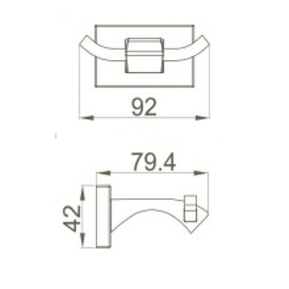 Крючок 2 шт, Gappo, G0705-26