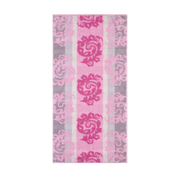 Полотенце 80х150 Cawo Noblesse 1057 Cashmere Jaquard розовое