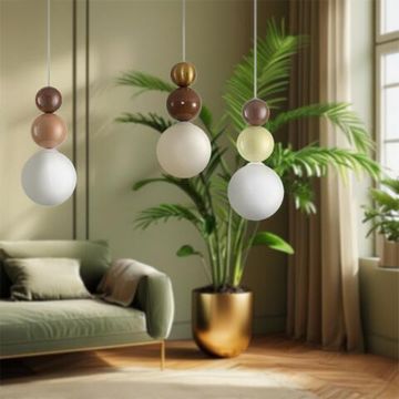 8257/1 SUSPENTIONI LN26 золото/коричнеый/белый, металл/стекло Подвес G9 1*20W 220V BONBONES