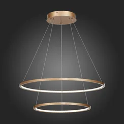 ST603.243.56 Светильник подвесной ST-Luce Золотистый/Белый LED 1*56W 4000K Подвесные светильники