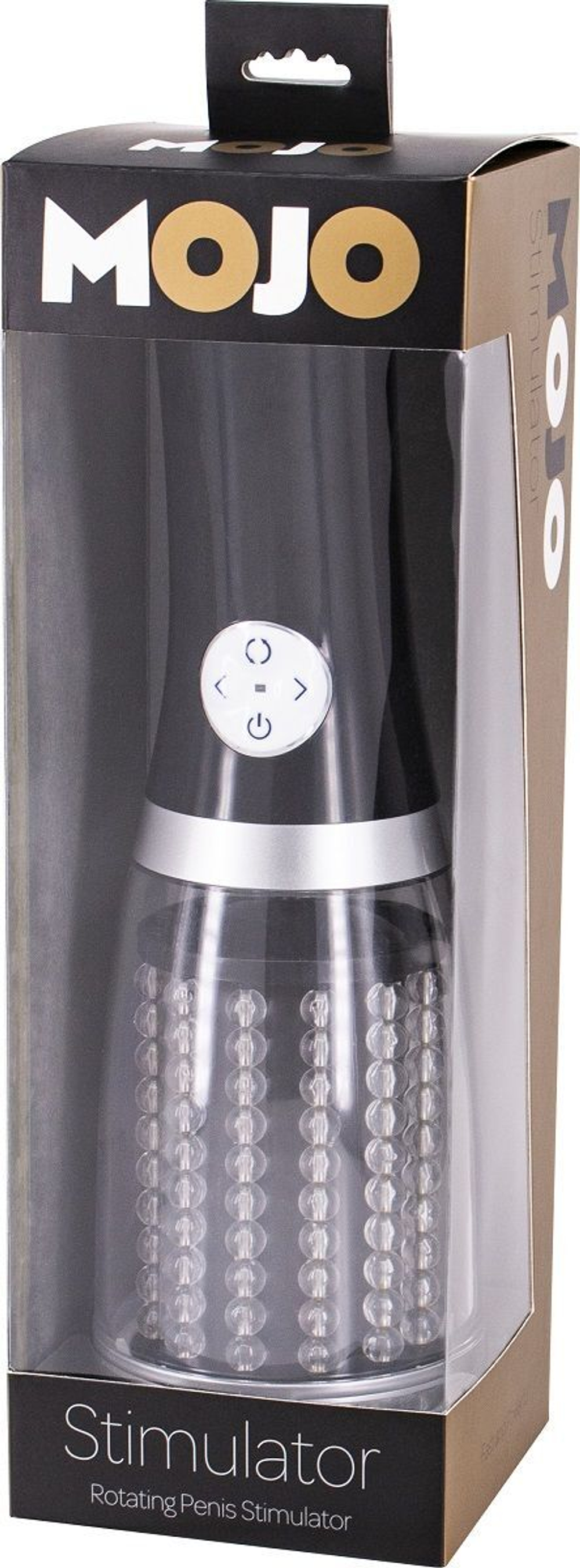 Черный стимулятор-ротатор Mojo (Цвет: черный)