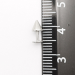 Лабрет (микроштанга) для пирсинга 4 мм из медицинской стали с конусом 4 мм. 1 шт