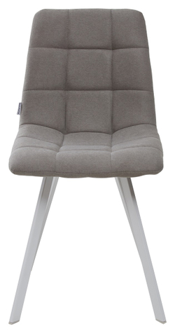 Стул CHILLI SQUARE UF860-08B серый, ткань / белый каркас М-City