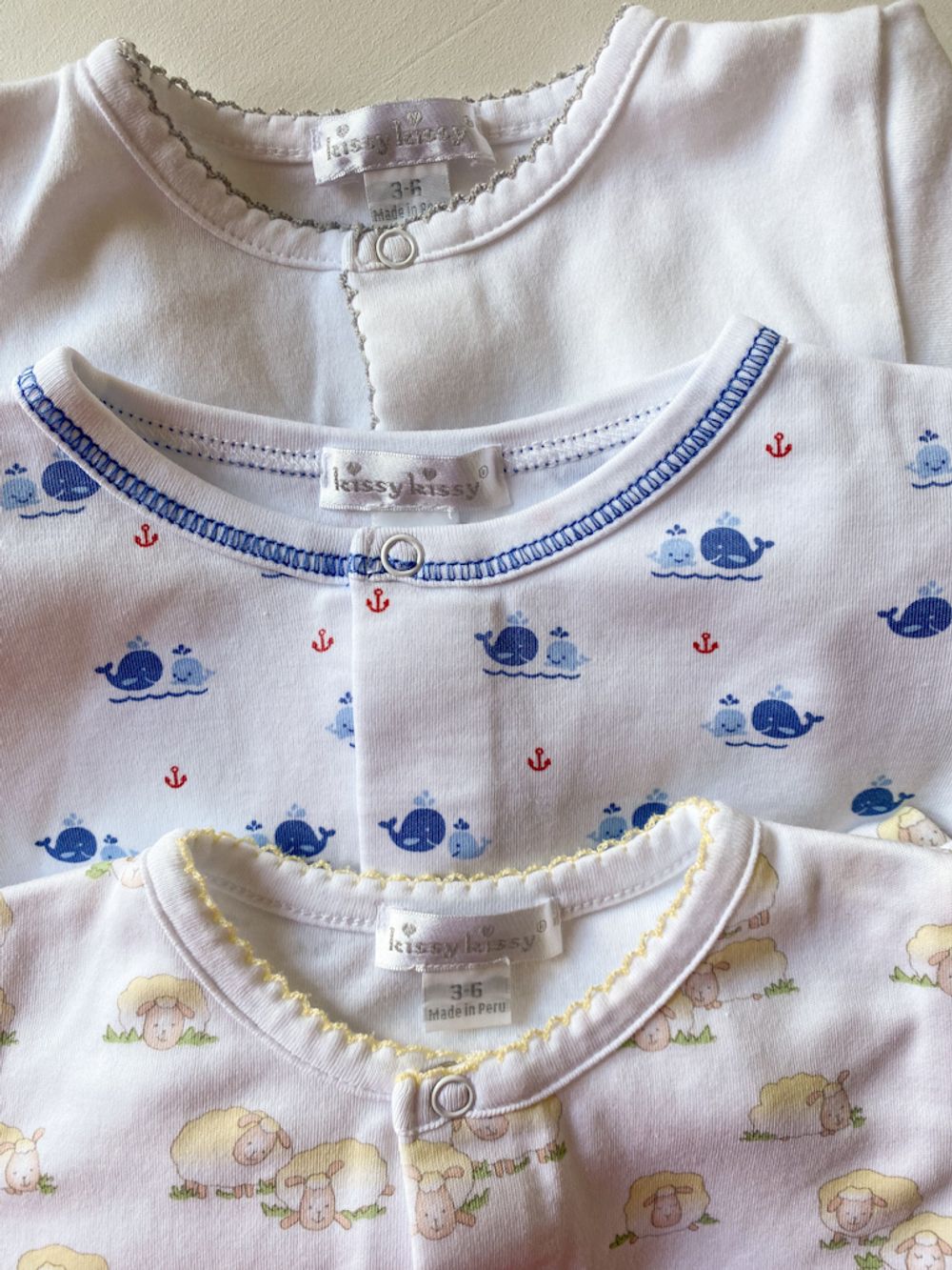 Новый набор из 3 Хлопковых комбинезонов Kissy Kissy, 68