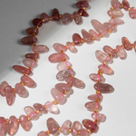 Клубничный кварц натуральный, перышки, 10-21мм