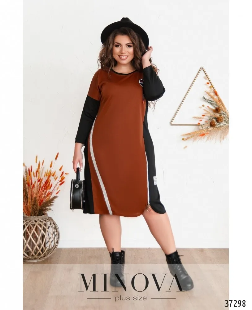 Платье 112-1-терракот Minova