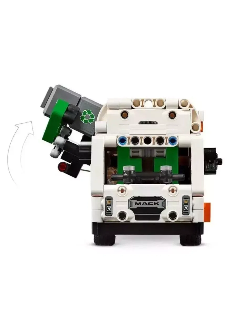 Конструктор Электрический мусоровоз Mack LR 500 деталей