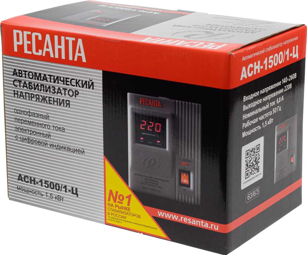 Стабилизатор напряжения Ресанта АСН-1500/1-Ц