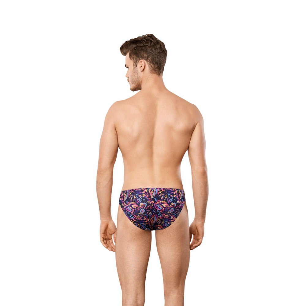 Мужские трусы-слипы с растительным принтом Doreanse Poison Ivy (Размер: XL) (Цвет: черный)