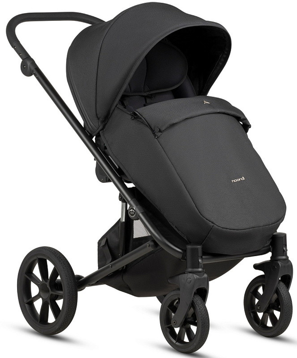 Детская коляска Noordi Aqua V2 4 в 1 с автокреслом Terra Black и базой 1482636 Black