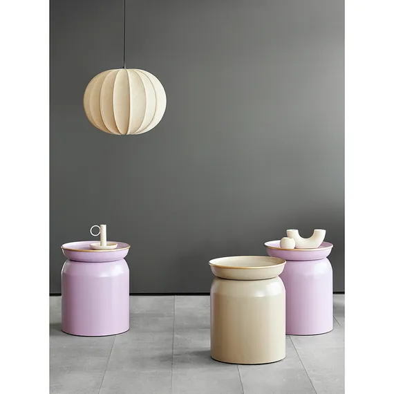 Журнальный столик Ingvild, Ø38х45 см, бежевый