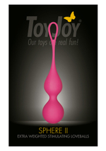 Розовые вагинальные шарики SPHERE II STIMULATING LOVEBALL
