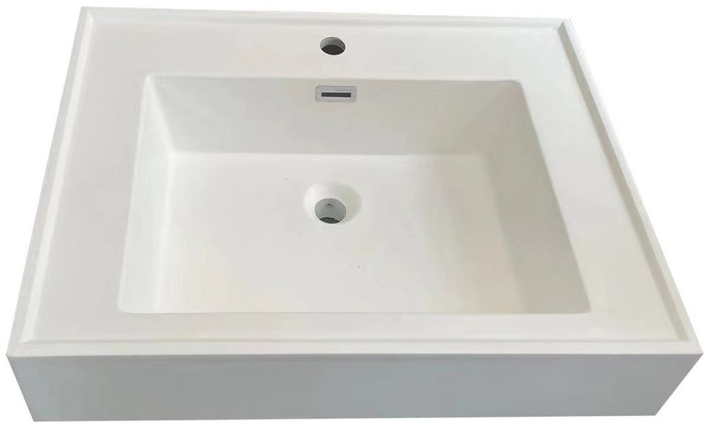 XLP2-60W Раковина каменная 60*50*12 см. белый