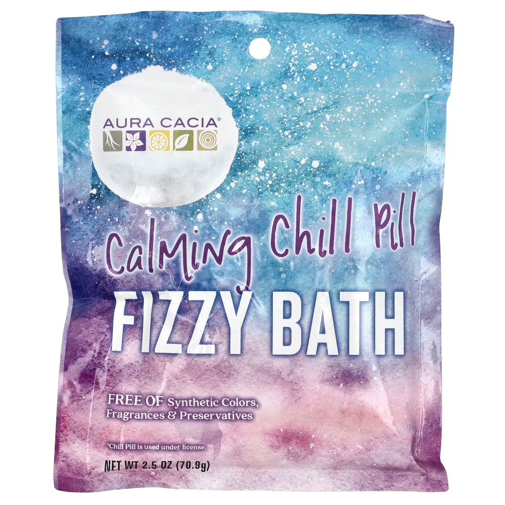 Aura Cacia, Fizzy Bath, успокаивающая таблетка от простуды, 70,9 г (2,5 унции)