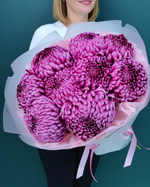 Хризантема Бигуди Перпл,9 веток(00372)