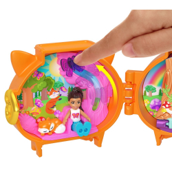 Polly Pocket - Компактный набор лисенка с куклой + аксессуары HRD39