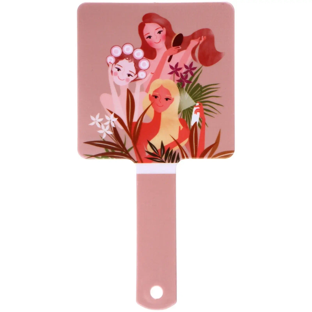 Зеркало косметическое «ИМАНИ - ЛАНТА», микс 4 дизайна, 23,4*12см (PVC подвес)