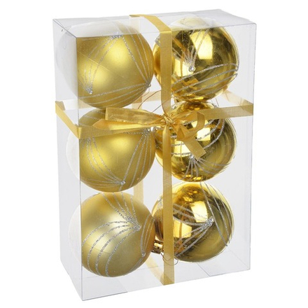 Набор шаров 6шт 6см золото SYQC-0121144