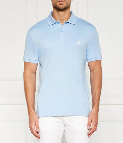 Поло Tommy Hilfiger - голубой(MW0MW34783)