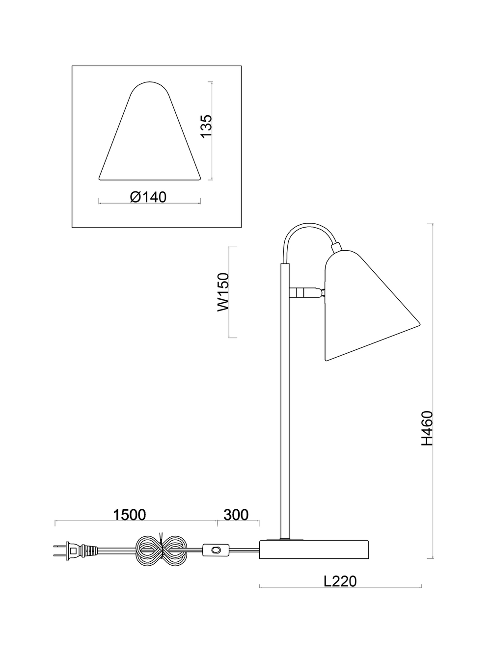 Настольный светильник Freya FR8001TL-01WG