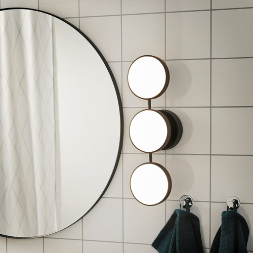 Настенный светильник IKEA KABOMBA (КАБОМБА), Черный, 47x14 см