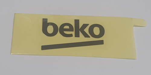 Фирменная наклейка "BEKO" на холодильник