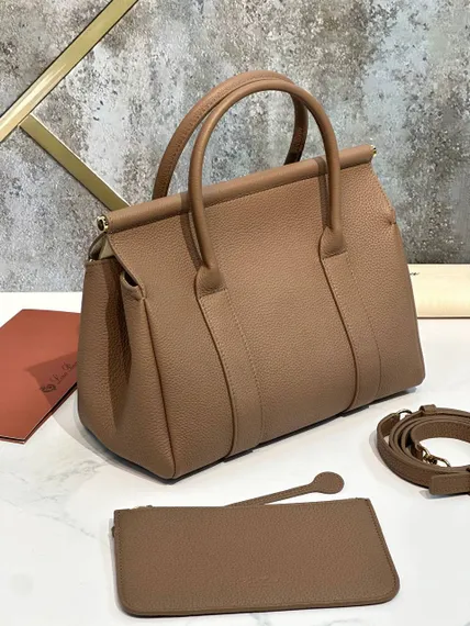 Сумка Loro Piana Loom L25 из зернистой кожи