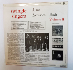 Винтажная виниловая пластинка LP Swingle Singers Jazz Sebastien Bach, Le Volume 2 (France 1973)