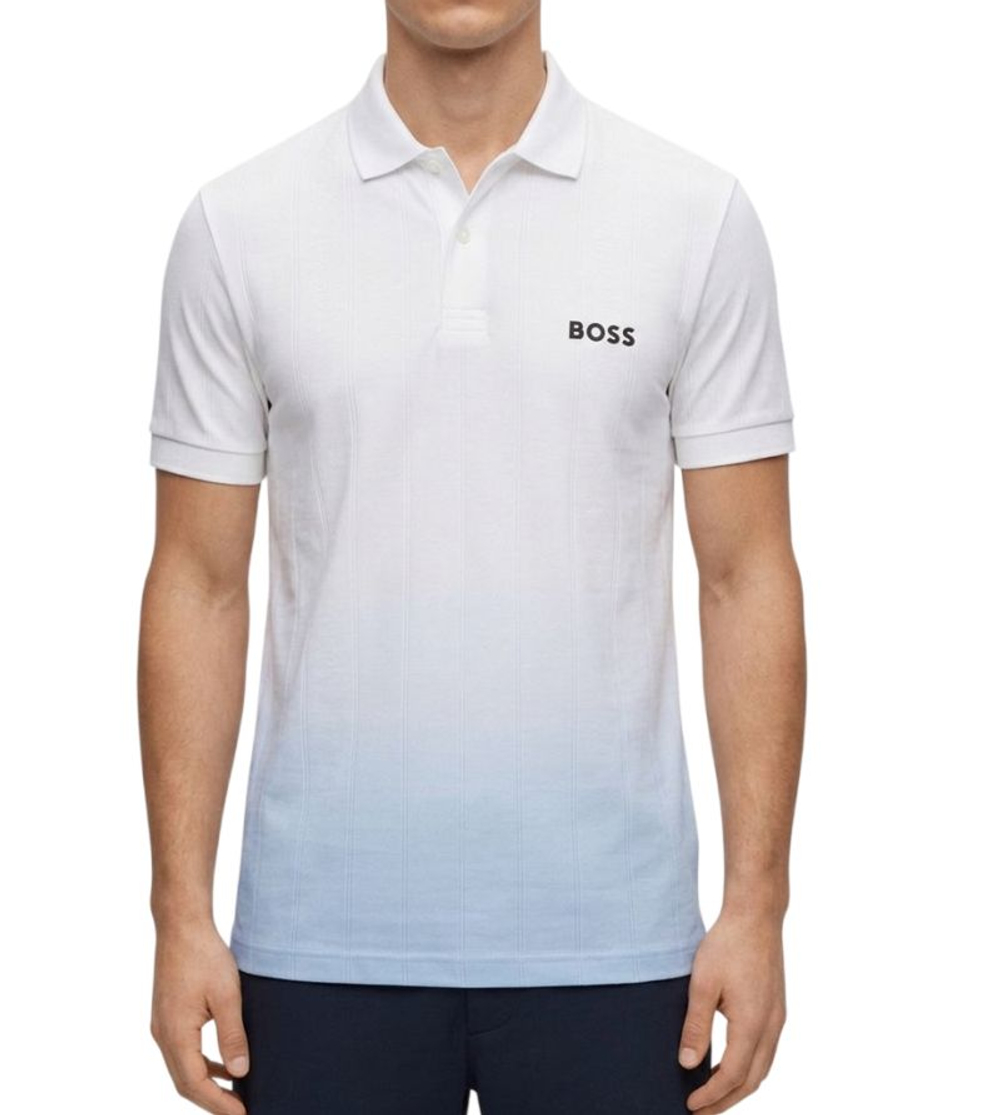 Мужское теннисное поло BOSS TOC Serve 1 Shirt - white