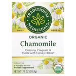 Traditional Medicinals, органическая ромашка, без кофеина, 16 чайных пакетиков, 20,8 г (0,74 унции)